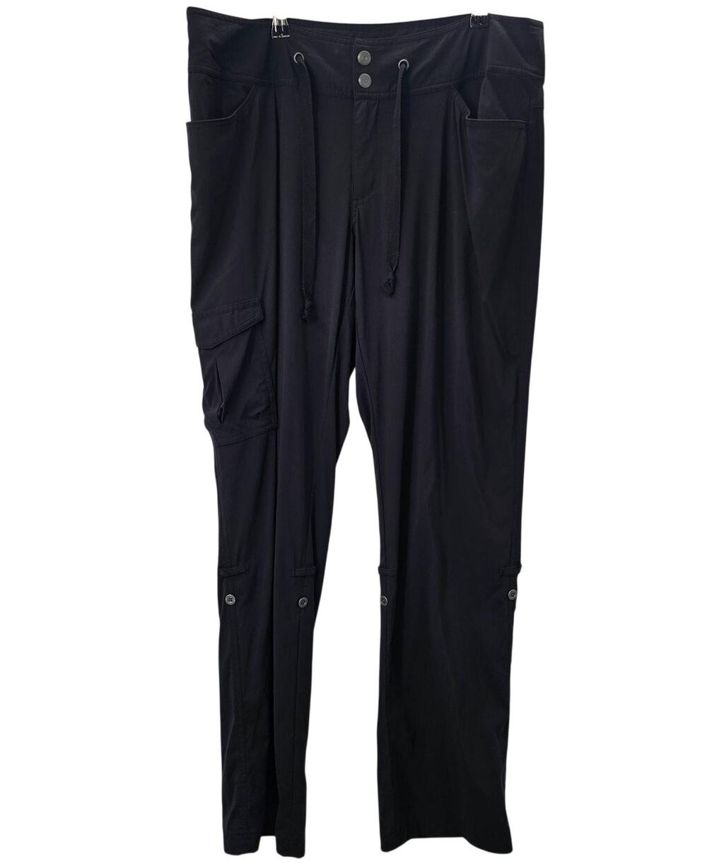 Columbia Black Omni Shield Rain Hiking Cargo Pants Womens 14W